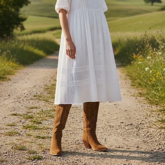 Madden Girl Brown Western Heeled Boots - Picture 5 of 5